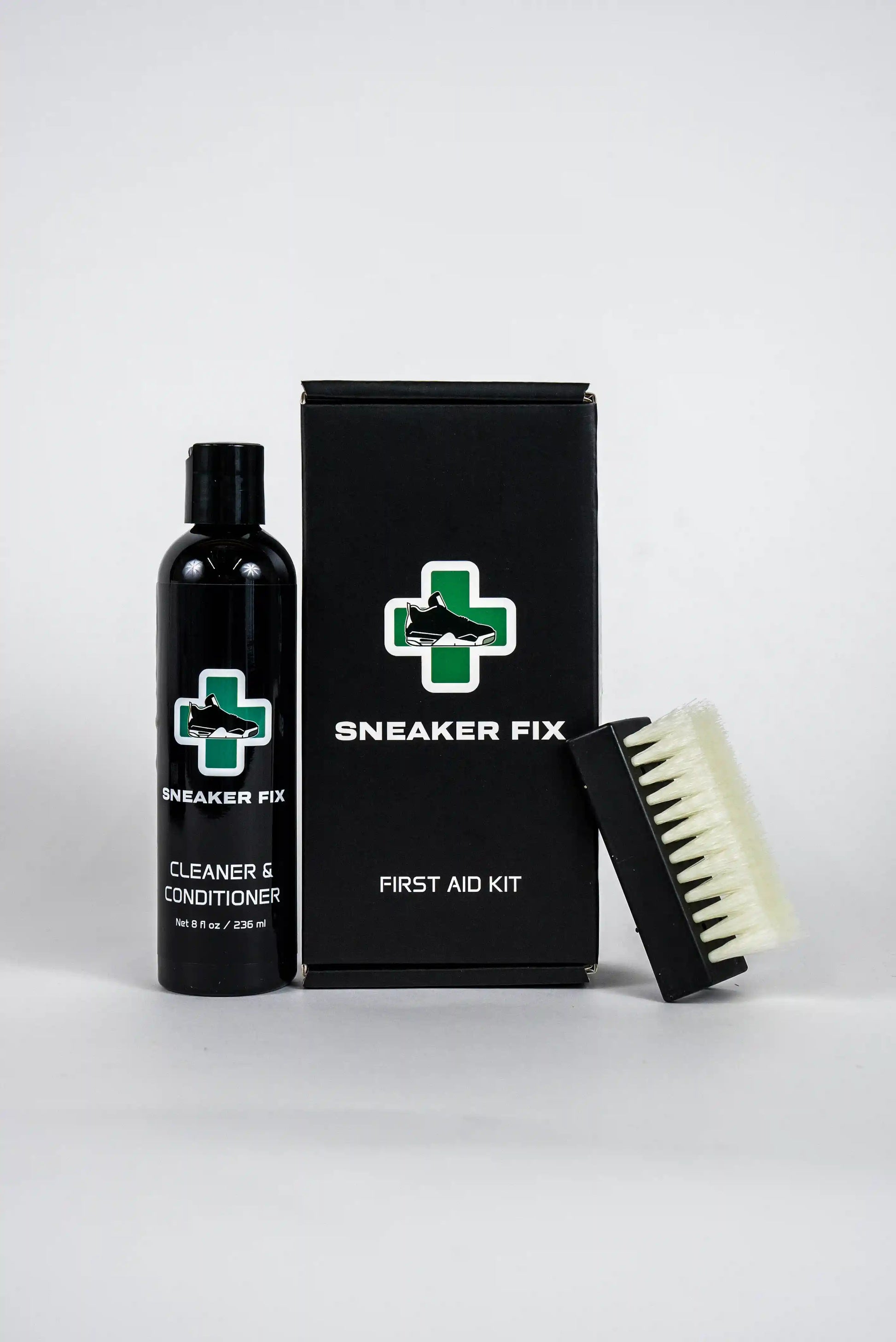 FIRST AID KIT - Shoe Cleaner Kit | 8oz Cleaner & Conditioner with Brush